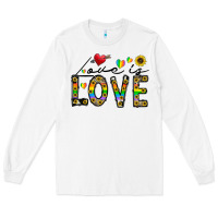 White love is love Long Sleeve Tee - CowhideDigitalArt