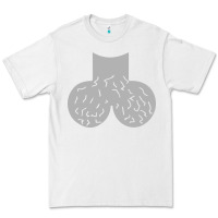White dick head ball sack Premium Tee - linhVisuals