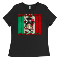Black mexican messy bun mamacita Ladies Tee - BundleAndBundleShop