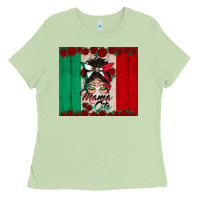 Matcha mexican messy bun mamacita Ladies Tee - BundleAndBundleShop