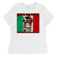 White mexican messy bun mamacita Ladies Tee - BundleAndBundleShop