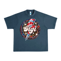 Midnight Navy Western Gigi Patriotic 4th of July Urban Heavy Tee - LillyAllenDesigns