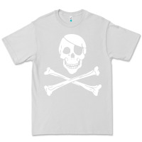 Dove Grey skull crossbones Premium Tee - linhVisuals