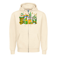 Sandshell st patricks day coffee Zipper Hoodie - Jasminsmagicworld