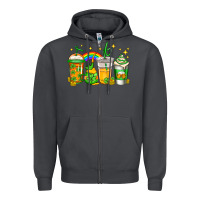Smoke st patricks day coffee Zipper Hoodie - Jasminsmagicworld