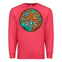 Cardinal western pattern circle Premium Sweatshirt - Jasminsmagicworld