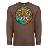 Chestnut western pattern circle Premium Sweatshirt - Jasminsmagicworld