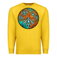 Lemon western pattern circle Premium Sweatshirt - Jasminsmagicworld