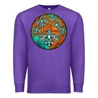 Purple western pattern circle Premium Sweatshirt - Jasminsmagicworld