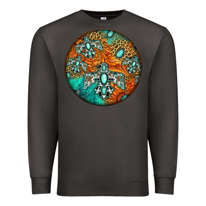 Western Pattern Circle Premium Sweatshirt by Jasminsmagicworld | Teevron