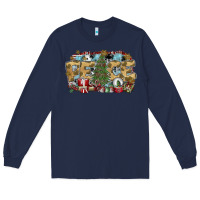 Navy peace Long Sleeve Tee - SublimationCraftShop