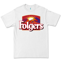 White Folgers Premium Tee - linhVisuals