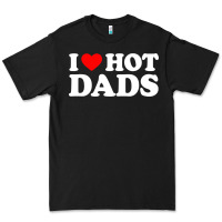 Black i love hot dads shirt i heart Premium Tee - linhVisuals