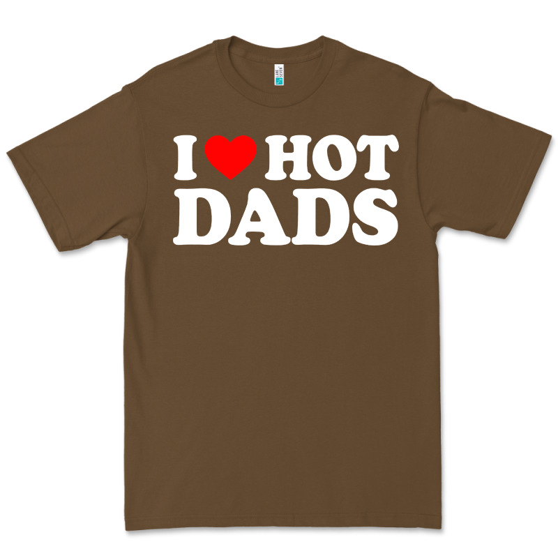 I Love Hot Dads Shirt I Heart Premium Tee by linhVisuals | Teevron