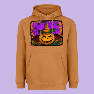 Jack O' Lantern Pumpkin Heavyweight Hoodie Designed By Jasminsmagicworld
