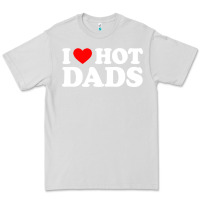 Dove Grey i love hot dads shirt i heart Premium Tee - linhVisuals