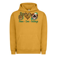 Pigment Peanut Butter Peace Love Bulldog Urban Hoodie - Jasminsmagicworld