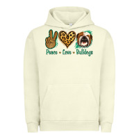 Pigment Pistachio Peace Love Bulldog Urban Hoodie - Jasminsmagicworld