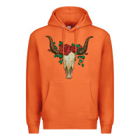 Carrot bull skull with roses Premium Hoodie - Artiststas