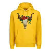 Lemon bull skull with roses Premium Hoodie - Artiststas