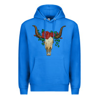 True Royal bull skull with roses Premium Hoodie - Artiststas
