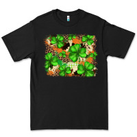 Black st.patricks plaid  green glitter cowhide  leopard Premium Tee - FaDigitalArtStudio