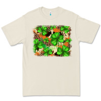 Bone st.patricks plaid  green glitter cowhide  leopard Premium Tee - FaDigitalArtStudio
