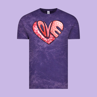 Heart Shaped Love Valentine's Day Vintage Tee Designed By Lillyallendesigns