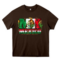 Chocolate Brown MX Mexico Heavy Core Tee - FaDigitalArtStudio