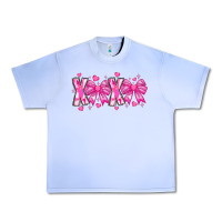 Grape Ice XOXO Valentines Urban Heavy Tee - CowhideDigitalArt