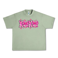 Oil Green XOXO Valentines Urban Heavy Tee - CowhideDigitalArt