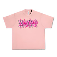 Salmon XOXO Valentines Urban Heavy Tee - CowhideDigitalArt