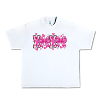 White XOXO Valentines Urban Heavy Tee - CowhideDigitalArt