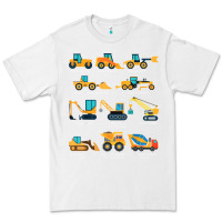 Construction Excavator Vehicle Boys Builder Heavy Equipment T Shirt Premium Tee | Teevron