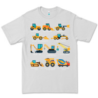 Dove Grey construction excavator vehicle boys builder heavy equipment t shirt Premium Tee - linhVisuals