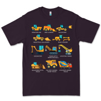 Plum construction excavator vehicle boys builder heavy equipment t shirt Premium Tee - linhVisuals
