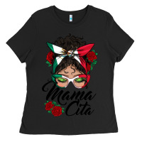 Black mexican mamacita messy bun Ladies Tee - BundleAndBundleShop