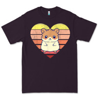 Plum cute hamster design retro heart shape vintage t shirt Premium Tee - linhVisuals