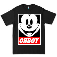 Black ohboy Premium Tee - linhVisuals
