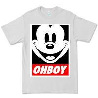 Dove Grey ohboy Premium Tee - linhVisuals