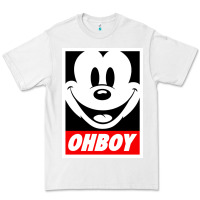 White ohboy Premium Tee - linhVisuals