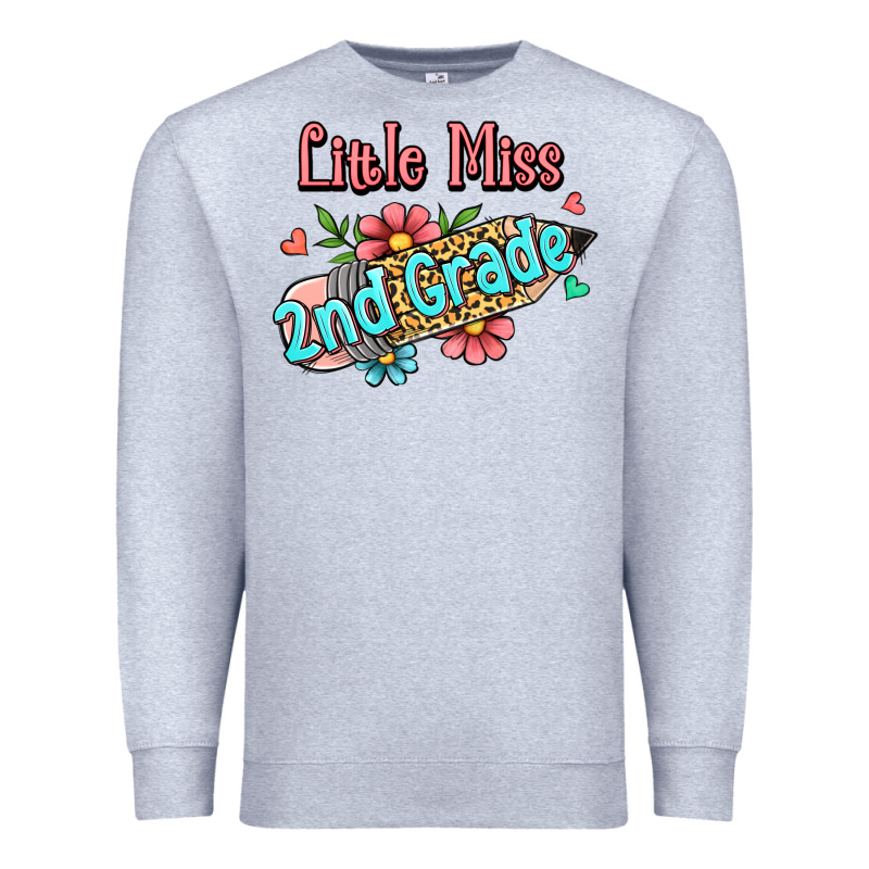 Little Miss Second Grade Premium Sweatshirt by Jasminsmagicworld | Teevron