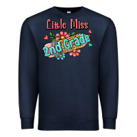 Navy little miss second grade Premium Sweatshirt - Jasminsmagicworld