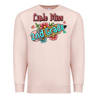 Pale Pink little miss second grade Premium Sweatshirt - Jasminsmagicworld