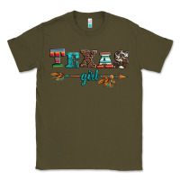 Army Green texas girl serape turquoise leopard cowhide arrow Classic Tee - Artiststas