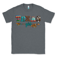 Charcoal Heather texas girl serape turquoise leopard cowhide arrow Classic Tee - Artiststas