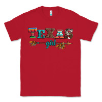 Red texas girl serape turquoise leopard cowhide arrow Classic Tee - Artiststas