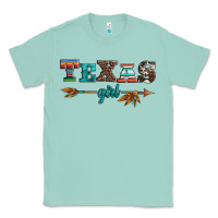 Seafoam texas girl serape turquoise leopard cowhide arrow Classic Tee - Artiststas