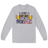 Moon Dust I'm Not Drunk I'm Patriotic Long Sleeve Tee - CowhideDigitalArt