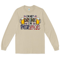Mushroom I'm Not Drunk I'm Patriotic Long Sleeve Tee - CowhideDigitalArt